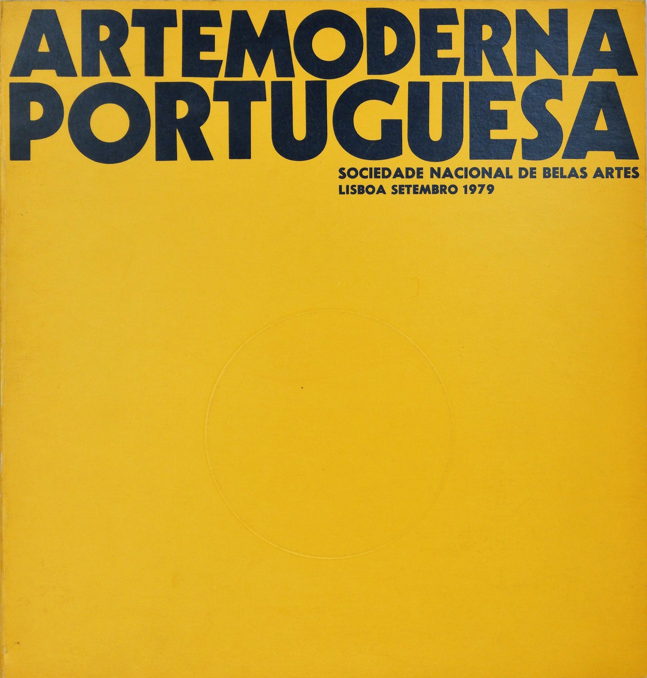 Capa do catálogo "Arte Moderna Portuguesa", 1979 SNBA