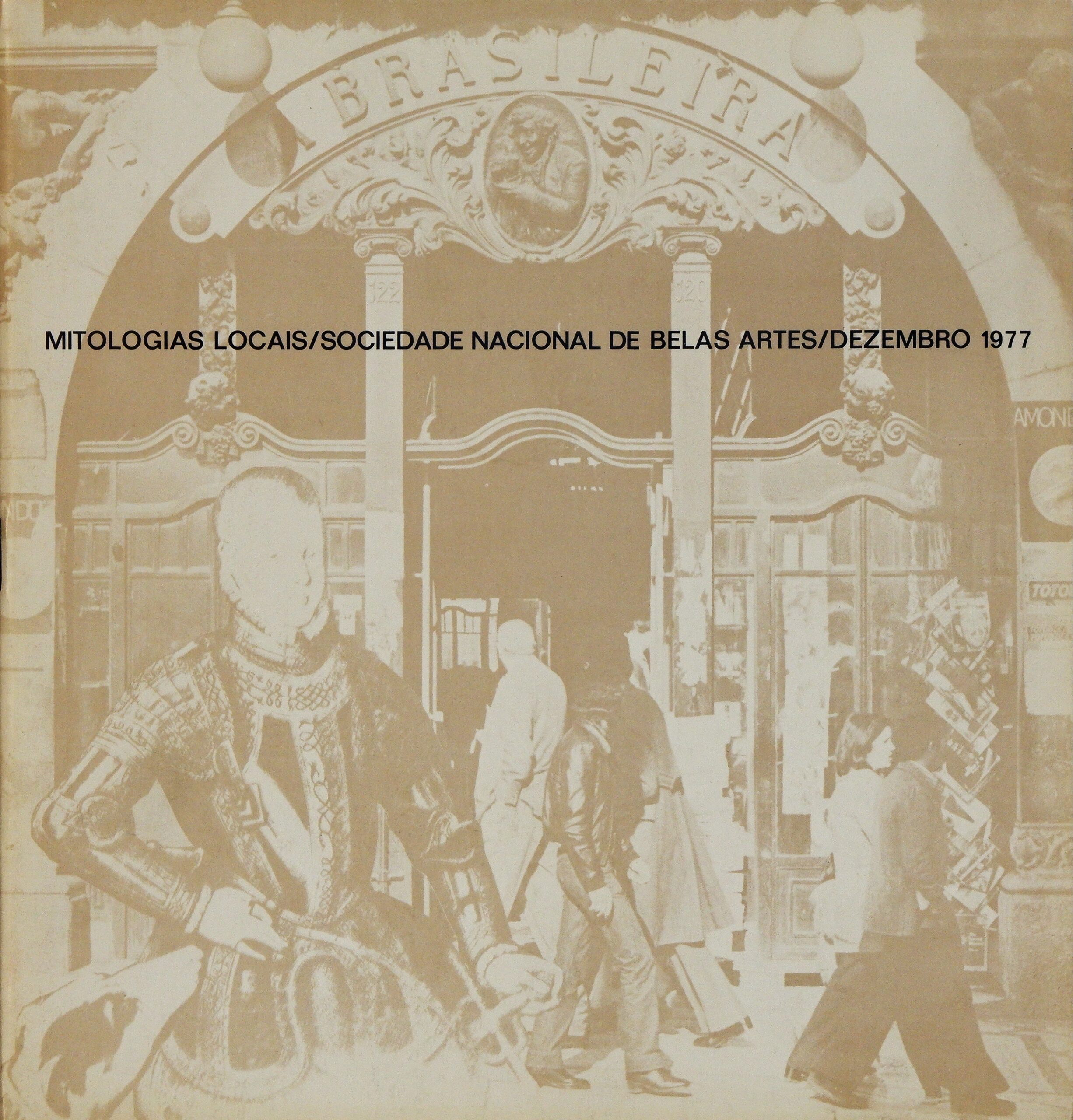 Capa do catálogo Mitologias Locais, 1977, SNBA