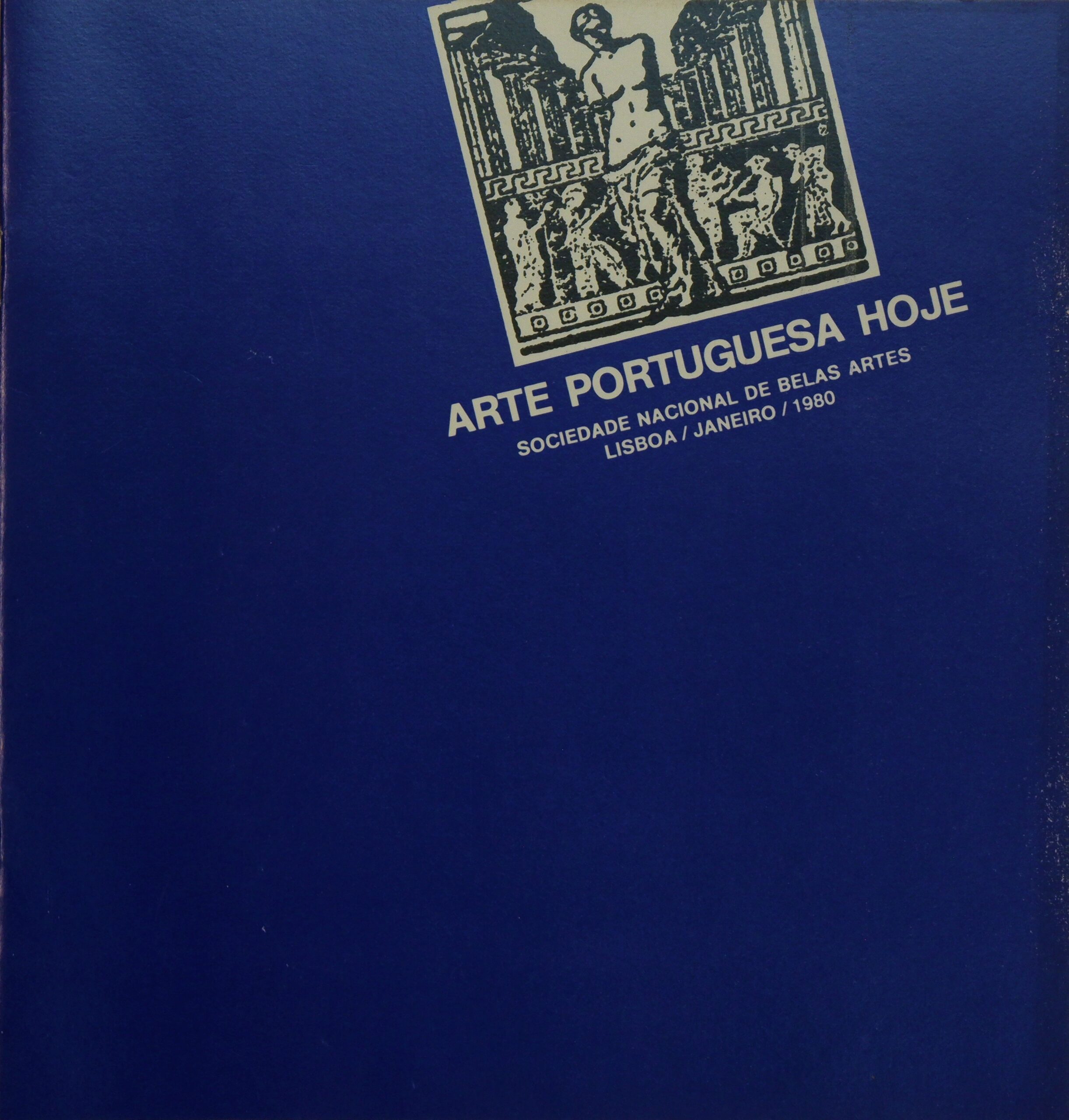 Capa do catálogo Arte Portuguesa Hoje, 1980, SNBA